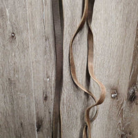 Flat Headstall, Top Buckle, Split Reins, Conway Buckles *gc, clean, scraped edges, older, mnr dirt & rubs
