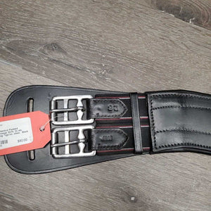Anatomical Padded Leather Dressage Girth, 2x els, Center D Ring *vgc/xc, clean