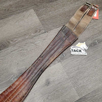 Leather Girth, 1x elastic *fair, clean, stains, stiff, dry, stretched els, older, edges: curled & hard