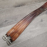Leather Girth, 1x elastic *fair, clean, stains, stiff, dry, stretched els, older, edges: curled & hard
