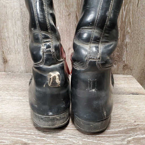 Field Boots, Pull On *gc/fair, dust/dirt, creases, scuffs, older, v.holey inside heels, stiff, soles: cracked & dry