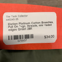 Cotton Breeches, Pull On *vgc, threads, mnr faded edges
