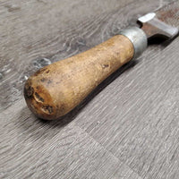 Farrier - Hoof Rasp, wood handle *fair, v.rusty, loose handle, oxidized
