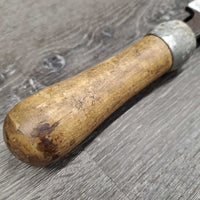 Farrier - Hoof Rasp, wood handle *fair, v.rusty, loose handle, oxidized
