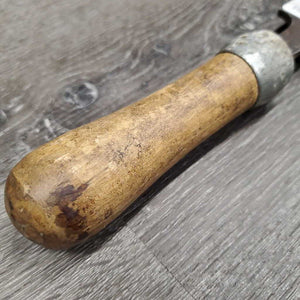 Farrier - Hoof Rasp, wood handle *fair, v.rusty, loose handle, oxidized