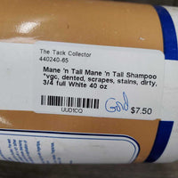 Mane 'n Tail Shampoo *vgc, dented, scrapes, stains, dirty, 3/4 full
