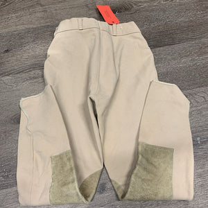 Hvy Ribbed Breeches *gc, older, rubs, v.pilly knees, mnr stains