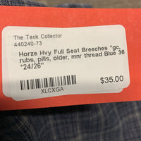 Hvy Full Seat Breeches *gc, rubs, pills, older, mnr thread
