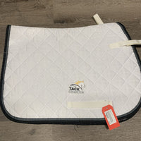 Quilt Fleece Lined Jumper Saddle Pad *vgc, threads, mnr hair, rubs, pills, older
