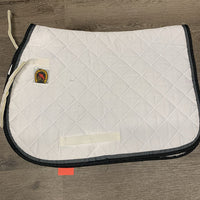 Quilt Fleece Lined Jumper Saddle Pad *vgc, threads, mnr hair, rubs, pills, older
