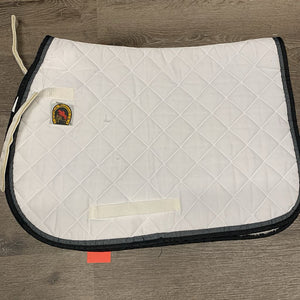 Quilt Fleece Lined Jumper Saddle Pad *vgc, threads, mnr hair, rubs, pills, older