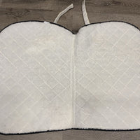 Quilt Fleece Lined Jumper Saddle Pad *vgc, threads, mnr hair, rubs, pills, older