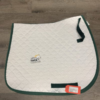 Quilt Saddle Pad, embroidery "Alhambra Res. Champ" *vgc, threads, pills, mnr hair, rubs, stains
