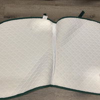 Quilt Saddle Pad, embroidery "Alhambra Res. Champ" *vgc, threads, pills, mnr hair, rubs, stains
