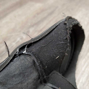 Closed Neoprene Boots, velcro *gc/fair, clean, residue, frayed edges, unstitched, velcro: frayed logos, faded & hairy