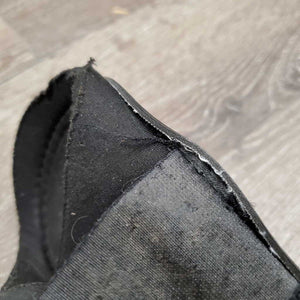 Closed Neoprene Boots, velcro *gc/fair, clean, residue, frayed edges, unstitched, velcro: frayed logos, faded & hairy