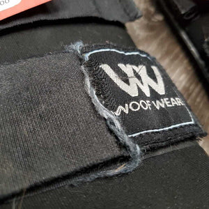 Closed Neoprene Boots, velcro *gc/fair, clean, residue, frayed edges, unstitched, velcro: frayed logos, faded & hairy
