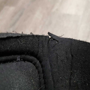 Closed Neoprene Boots, velcro *gc/fair, clean, residue, frayed edges, unstitched, velcro: frayed logos, faded & hairy
