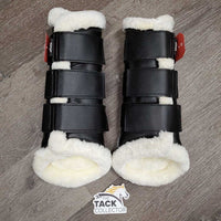Closed Boots, Fleece Lined, velcro *like new, clean
