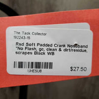 Rsd Soft Padded Crank Noseband *No Flash, gc, clean & dirt/residue, scrapes
