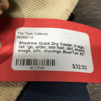 Quick Dry Cooler, 0 legs, tail *gc, older, mnr hair, dirt, stains, snags, pills, shavings
