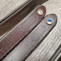 Pr Stirrup Leathers *gc, creases, dry, stiff, rubs, faded, xholes
