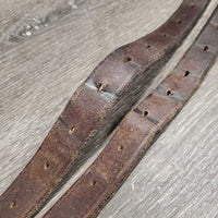 Pr Stirrup Leathers *gc, creases, dry, stiff, rubs, faded, xholes
