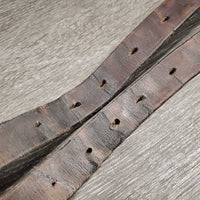 Pr Stirrup Leathers *gc, creases, dry, stiff, rubs, faded, xholes
