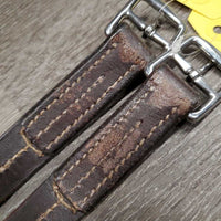 Pr Stirrup Leathers *gc, creases, dry, stiff, rubs, faded, xholes
