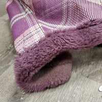 Hvy Mesh Fly Mask, Ears *gc, clean & dirty, discolored, pulled stitching, snags, stained & hairy fleece

