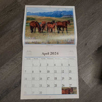 Horse 2024 Calendar, "hoof beats" *vgc
