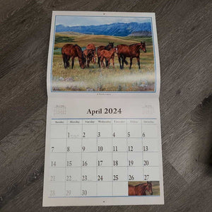 Horse 2024 Calendar, "hoof beats" *vgc