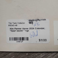 Horse 2024 Calendar, "hoof beats" *vgc
