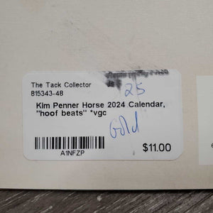 Horse 2024 Calendar, "hoof beats" *vgc