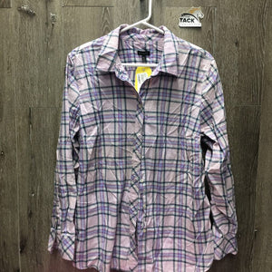 LS Western Shirt, buttons *fair, dingy, pills, v.stained, dirty?