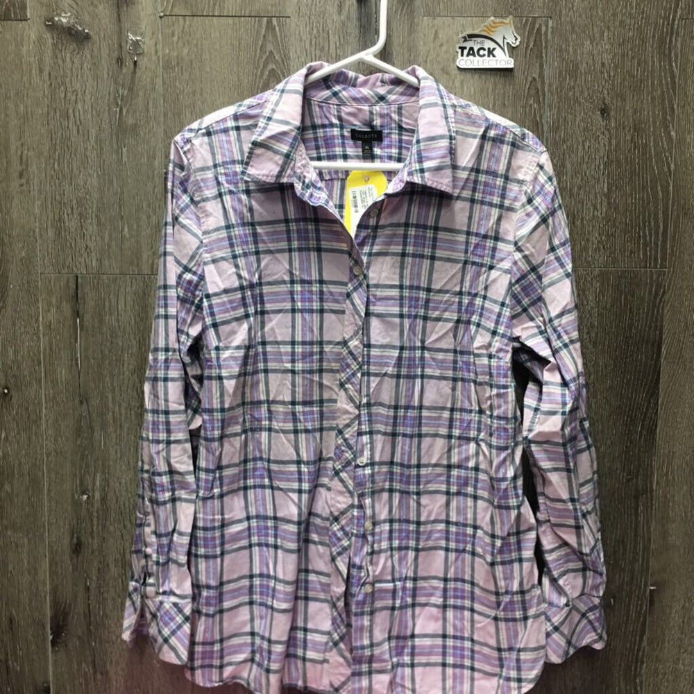LS Western Shirt, buttons *fair, dingy, pills, v.stained, dirty?