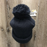 Knit Toque, cuff, PomPom "Willow Grove" *gc/fair, hairy, dirty, rubs, snags, pills
