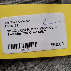 Light Knitted Wool Cable Sweater *xc