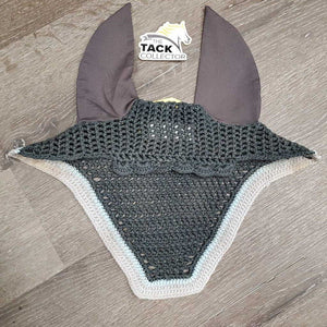 Crochet Ear Bonnet Fly Veil *xc, mnr dirt?stain & hair
