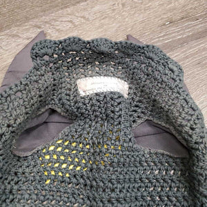Crochet Ear Bonnet Fly Veil *xc, mnr dirt?stain & hair