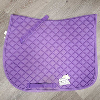 Quilt Jumper Saddle Pad, 1x piping *gc, stains, rubs, faded
