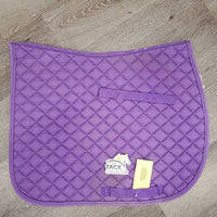 Quilt Jumper Saddle Pad, 1x piping *gc, stains, rubs, faded