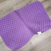 Quilt Jumper Saddle Pad, 1x piping *gc, stains, rubs, faded