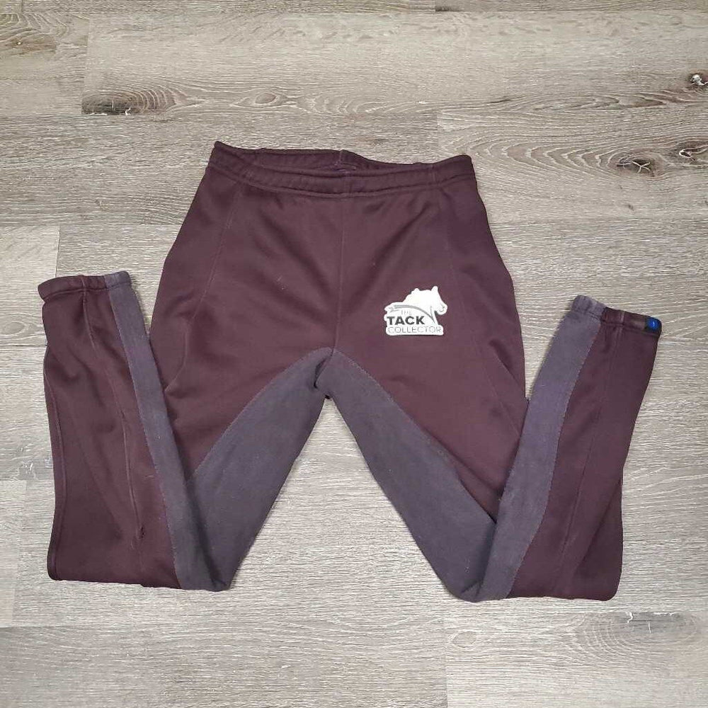 Full Seat Fleece Lined Winter Riding Tight Breeches, Pull On *gc, clean, pilly, peeled logo, v.rubbed & pilly legs/seat