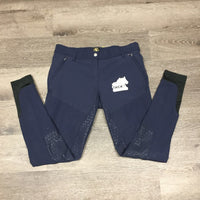 Fleece Lined Full Sticky Seat Winter Breeches *vgc, mnr dirt?stains, seam puckers