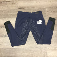 Fleece Lined Full Sticky Seat Winter Breeches *vgc, mnr dirt?stains, seam puckers
