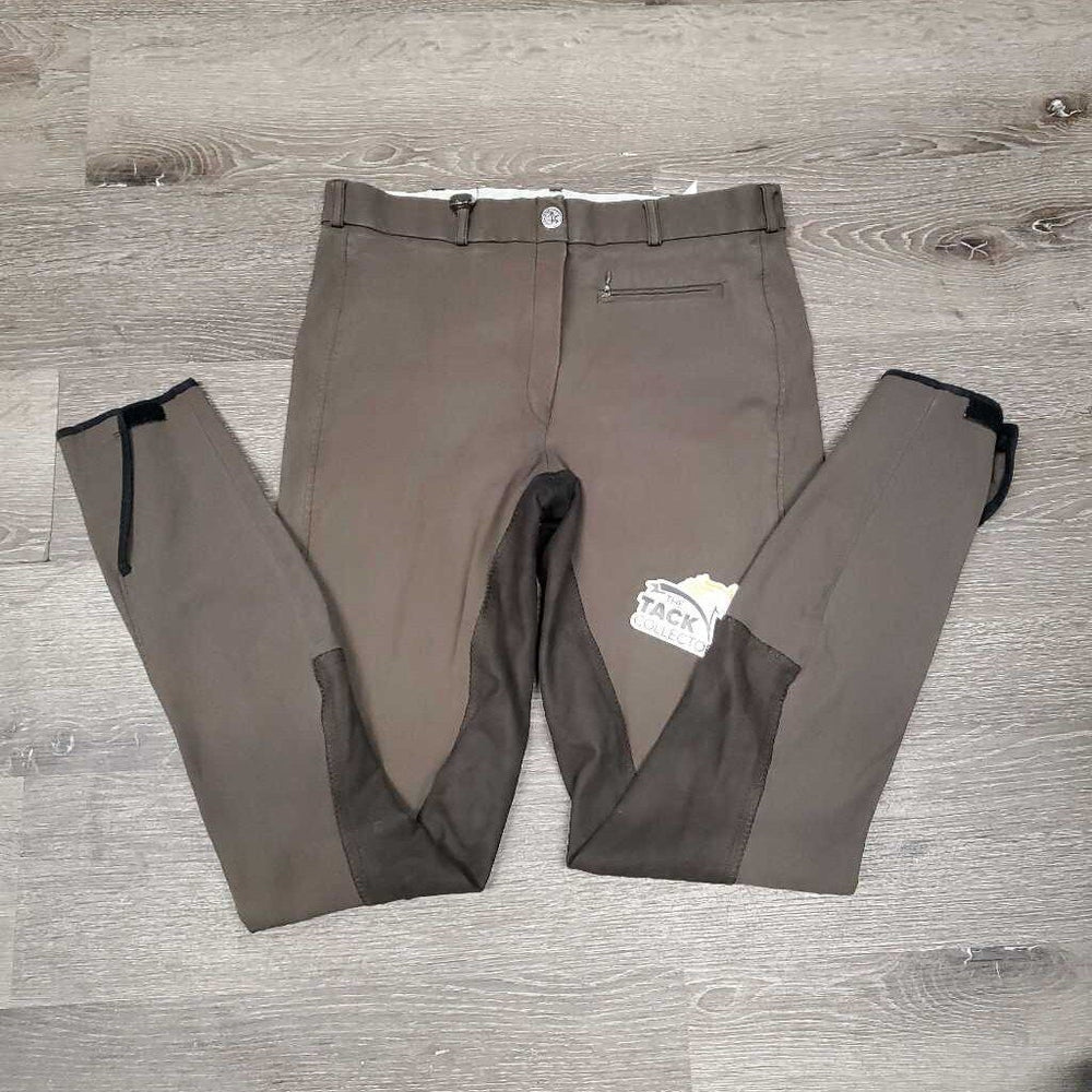 Full Seat Breeches *gc, faded, seam puckers, mnr seat seam stains, stretch/puckers, mnr pilly ankles