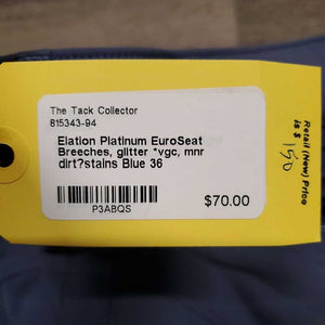 EuroSeat Breeches, glitter *vgc, mnr dirt?stains