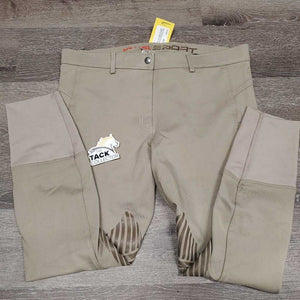 EuroSeat Breeches, Pull On *vgc, mnr stains, rubs, pills & undone stitching