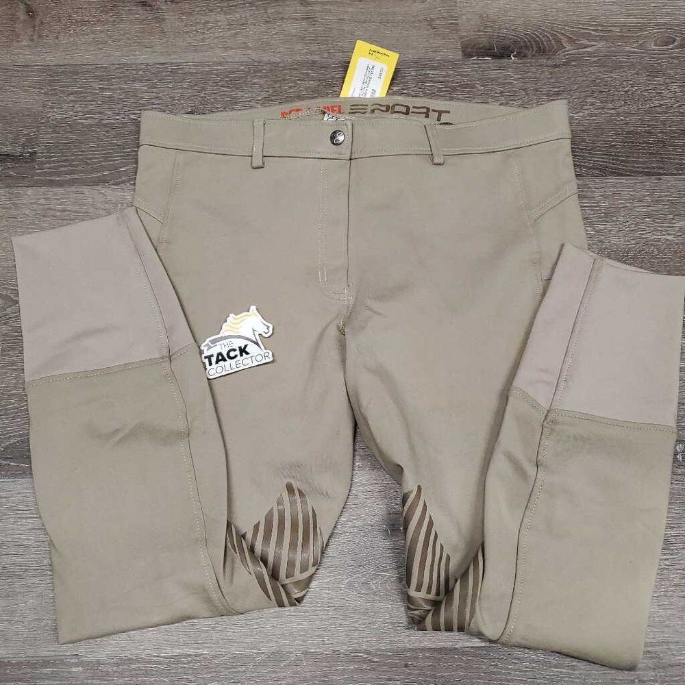 EuroSeat Breeches, Pull On *vgc, mnr stains, rubs, pills & undone stitching